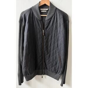 Peter Millar quilted full zip jacket men's size large